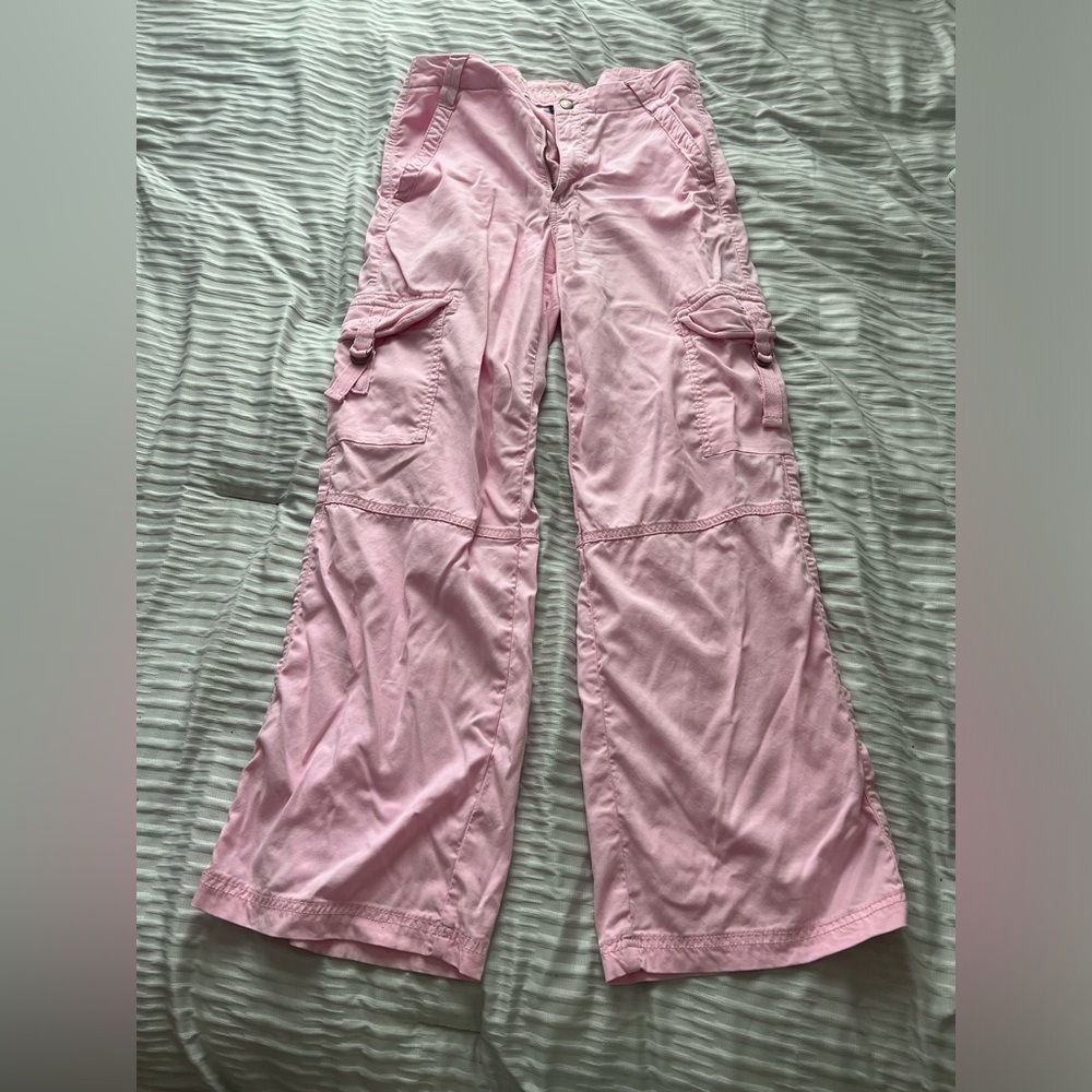 Pink cargo pants
